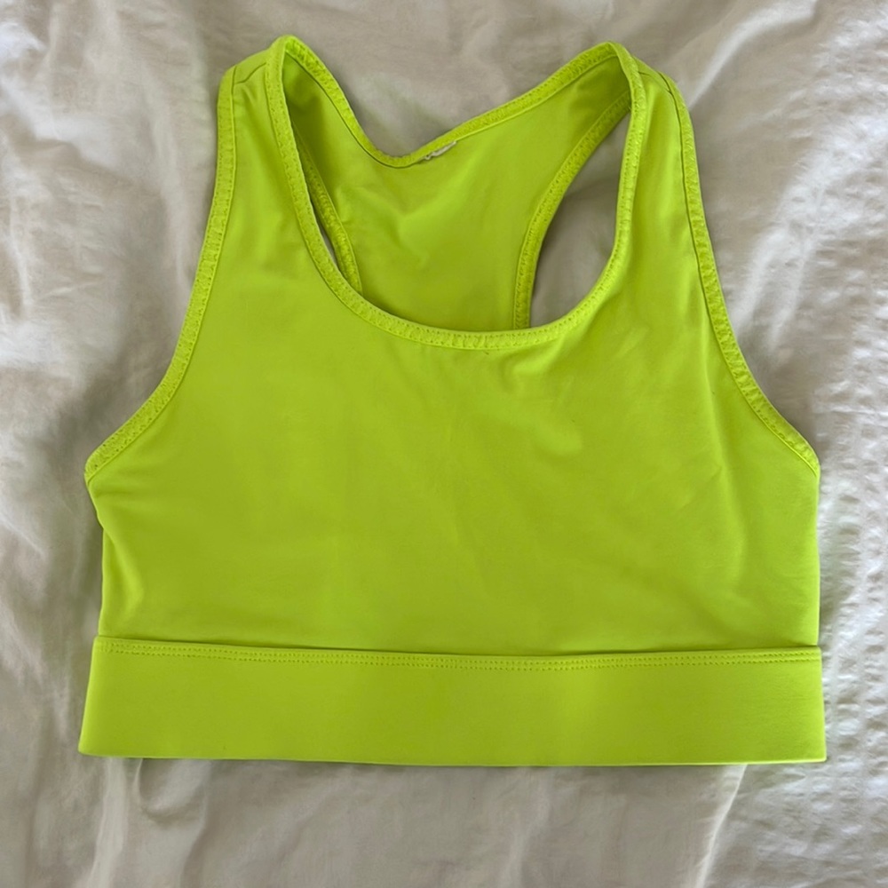 Fabletics Neon On-the-Go Medium-Impact Sports Bra